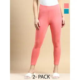 De Moza Women Pack Of 2 Ankle Length Leggings-picture-38