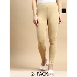 De Moza Women Pack Of 2 Ankle Length Leggings-picture-39