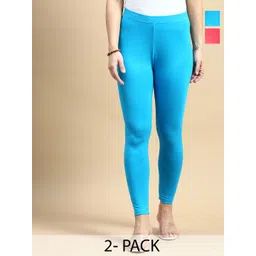 De Moza Women Pack Of 2 Ankle Length Leggings-picture-40