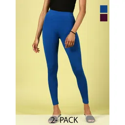 De Moza Women Pack Of 2 Ankle Length Leggings-picture-43