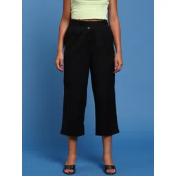 De Moza Women Straight Fit Cotton Palazzos-picture-21