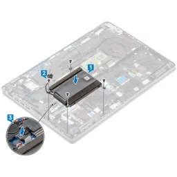 deal4go SSD SATA Hard Drive Cable 0XY5F7 XY5F7 w/ 2.5" HDD Caddy Bracket 0ND8N9 ND8N9 for Dell Latitude 5500 5501 5502 5505 Precision 3540 3541 3542(Black) image 2