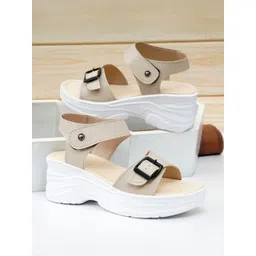 Deals4you Girls Open Toe Backstrap Wedge Heel sandals-picture-18