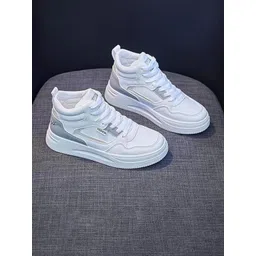 Deals4you Women Colourblocked Lace-Up Sneakers-picture-23