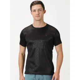 deb Geometric Embossed Printed Slim Fit T-shirt-picture-27