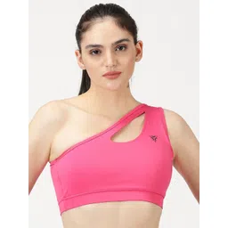 deb Single Shoulder Style Sports Bra With Removable Pads-picture-32