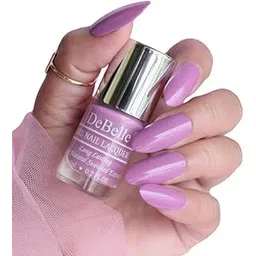 DeBelle Gel Creme Nail Polish Flamboyant Florina (Dark Pink Mauve Nail Paint), 6ml | Non UV - Gel Finish | Seaweed Enriched Formula | Long Lasting Nail Paint | Cruelty & Toxic Free |-picture-27