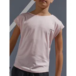 Artengo By Decathlon Girls Pink Extended Sleeves T-shirt-picture-58