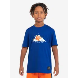 Decathlon Boys Blue Printed Applique T-shirt-picture-45