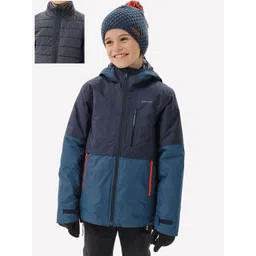 Decathlon Kids Blue Solid Polyester Inner Padded Jacket-picture-32