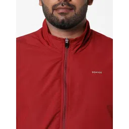Decathlon Men Stand Collar Solid Sporty Jacket image 3