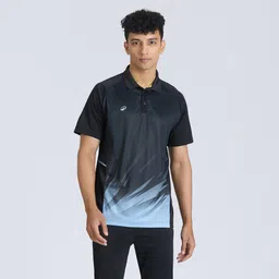 decathlon Men's Cricket Polo CP 500 Black Short Sleeve-picture-16