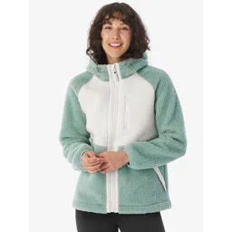 Decathlon Women Hooded Colourblocked Sherpa Jacket-picture-22