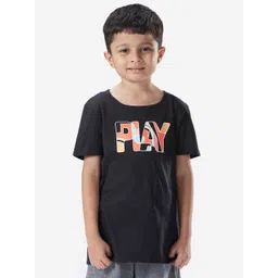 Domyos By Decathlon Kids-Unisex Typography Printed Pure Cotton Tshirts-picture-16