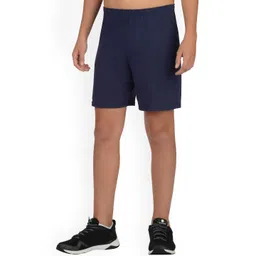 Domyos By Decathlon Unisex Kids Navy Blue Solid Regular Fit Regular Shorts-picture-19
