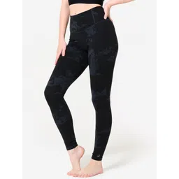 Domyos By Decathlon Women Printed High Waist Ankle Length Tights-picture-34