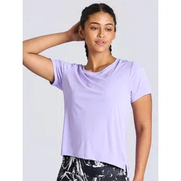 Domyos By Decathlon Women Solid Round Neck T-shirt-picture-24