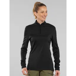 FORCLAZ By Decathlon Women Black High Neck T-shirt-picture-33