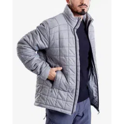 decathlon FORCLAZ - Men Solid Upto -5 Degrees Non-Hooded Synthetic Puffer Jacket image 5