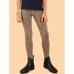 FOUGANZA By Decathlon Kids Solid Slim Fit Cotton Jodhpuris Trousers-picture-55