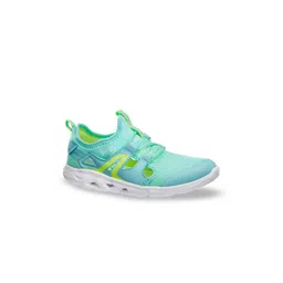 Newfeel By Decathlon Girls Turquoise Blue PU Walking Shoes-picture-27