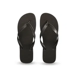 OLAIAN By Decathlon Men Black Self Design Thong Flip-Flops-picture-13