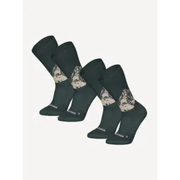 Quechua By Decathlon Pack Of 2 Patterned Calf Length Socks-picture-12