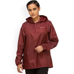 Quechua By Decathlon Women Maroon Solid Water Resistant Sporty Jacket-picture-11