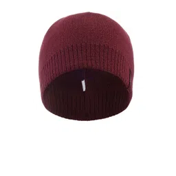 WEDZE By Decathlon Unisex Burgundy Solid Flat Cap-picture-41