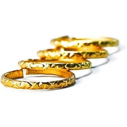 deccani handicrafts Metal Alloy (Panchaloha) Toe Rings for Women - Sleeping 'S' Pattern – set of 4 Pieces-picture-27