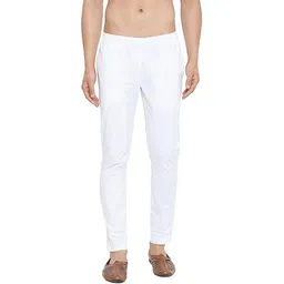 decentifie Cotton White Pyjama for men Men Pyjama-picture-31