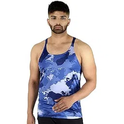 decisive Fitness Camouflage Tank Tops for Men - Polyester Made Vest for Workout Gym-picture-49