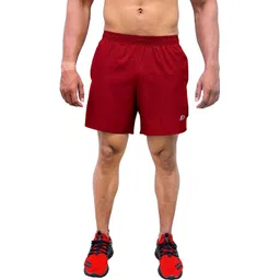 decisive Solid Men Maroon Sports Shorts-picture-26