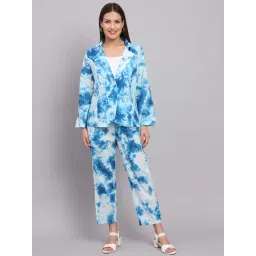 DECKEDUP Blue & White Tie - Dye Co-Ord Set-picture-15