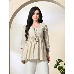 DECKEDUP Cream Embroidered Tunic-picture-10