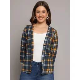 DECKEDUP Women Checked Shrug-picture-35