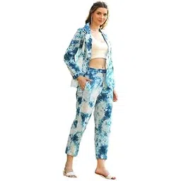 deckedup Women's Casual Full Sleeve Cotton Co-Ords Set-picture-36