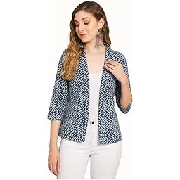 deckedup Women's Geometric Print Shrug-picture-19