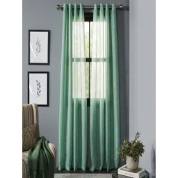 Deco Window Fluorescent Green 2 Pieces Sheer Window Curtains-picture-18
