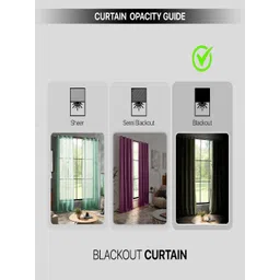 Deco Window Green 2 Pieces Room Darkening Long Door Curtain image 5