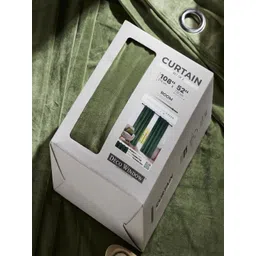 Deco Window Green 2 Pieces Room Darkening Long Door Curtain image 4