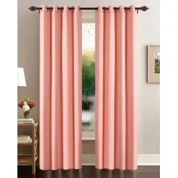 deco window Set of 2 Semi-Blackout Eyelet Door Curtains-picture-17