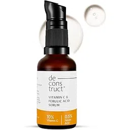 Deconstruct 10% Non-Irritating Vitamin C Face Serum For Glowing Skin|10% Vitamin C + 0.5% Ferulic Acid|Water Based Serum|Highly Stable Vitamin C Face Serum For Women And Men|Beginner Friendly|30 Ml-picture-12