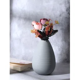Decor de Maison Grey Metal Textured Flower Vase-picture-49