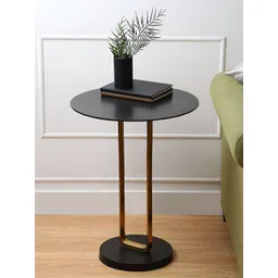 Decor de Maison Irwin's Black & Gold Toned Round Side Table-picture-35