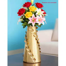 Flower Vase,Vase Pot Metal Flower Vase for Dining Table & Center Home Decoration Iron Vase-image-36