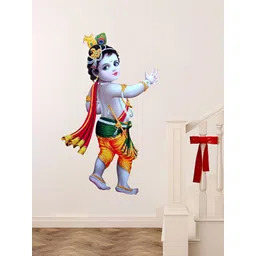 Decor Villa Multicolor Bal Krishna Wall Sticker-image-30