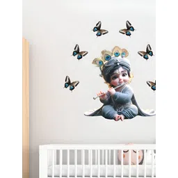 Decor Villa Multicolor Big Size Cute Krishna Wall Sticker-picture-21