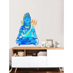 Decor Villa Multicolor Blue Shiva Wall Sticker-image-35