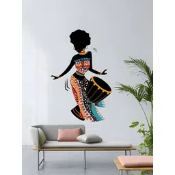 Decor Villa Multicolor Dancing African Women Wall Sticker-picture-15